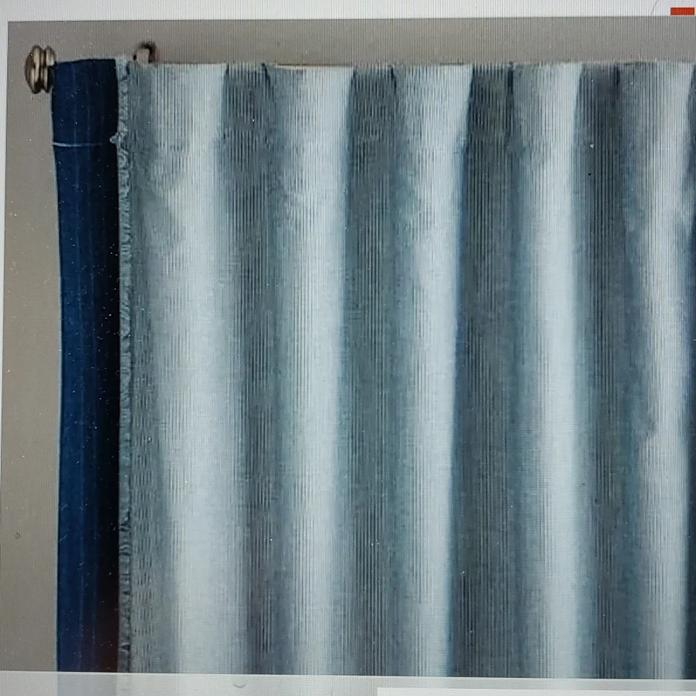 Pottery Barn Kids Junk Gypsy Denim Border Curtains